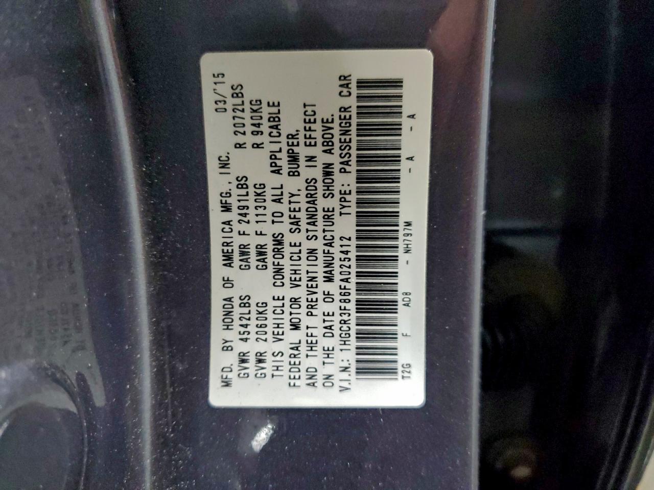 Honda Accord Exl Image 6