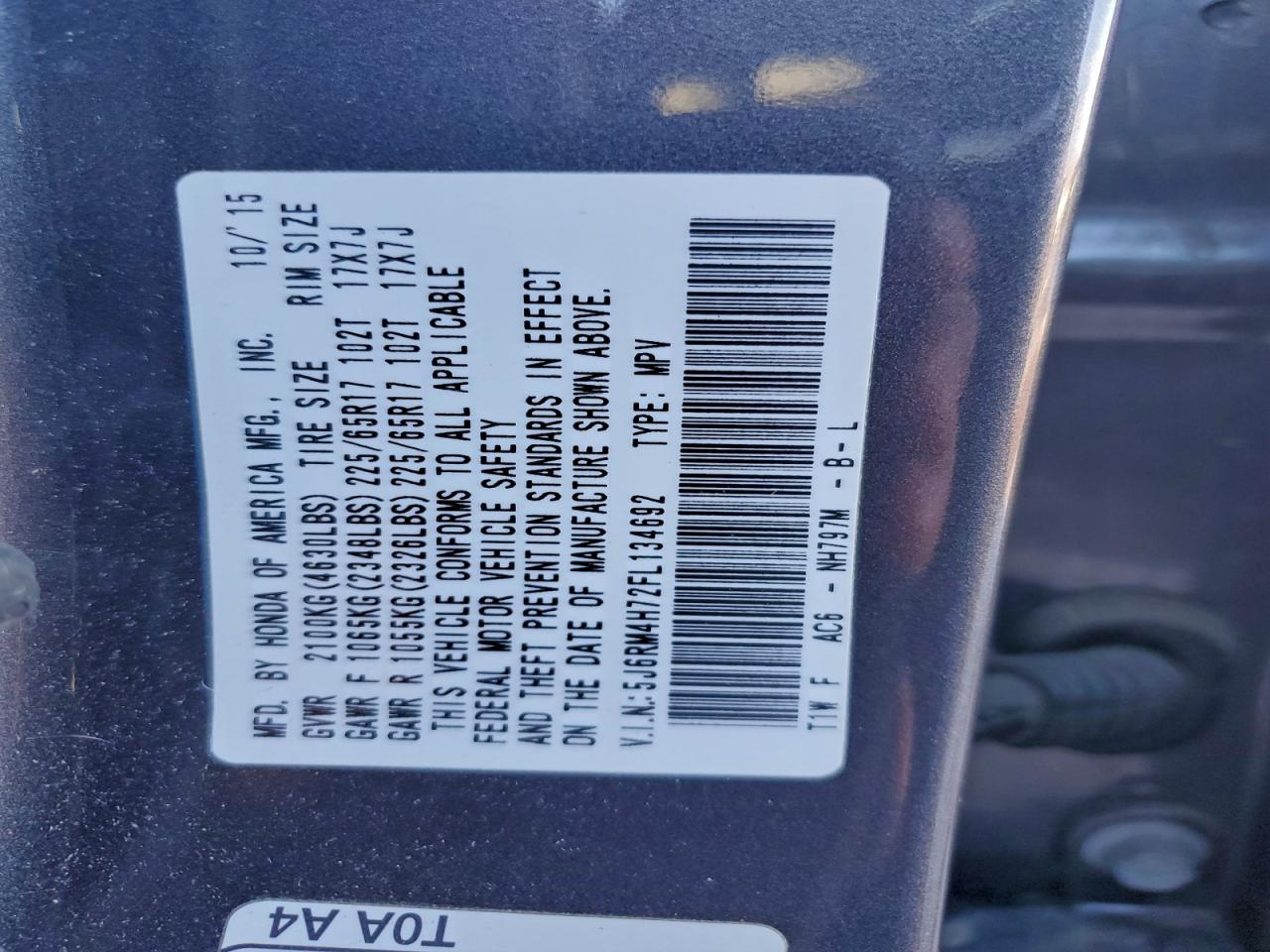 Honda Crv Exl Image 11