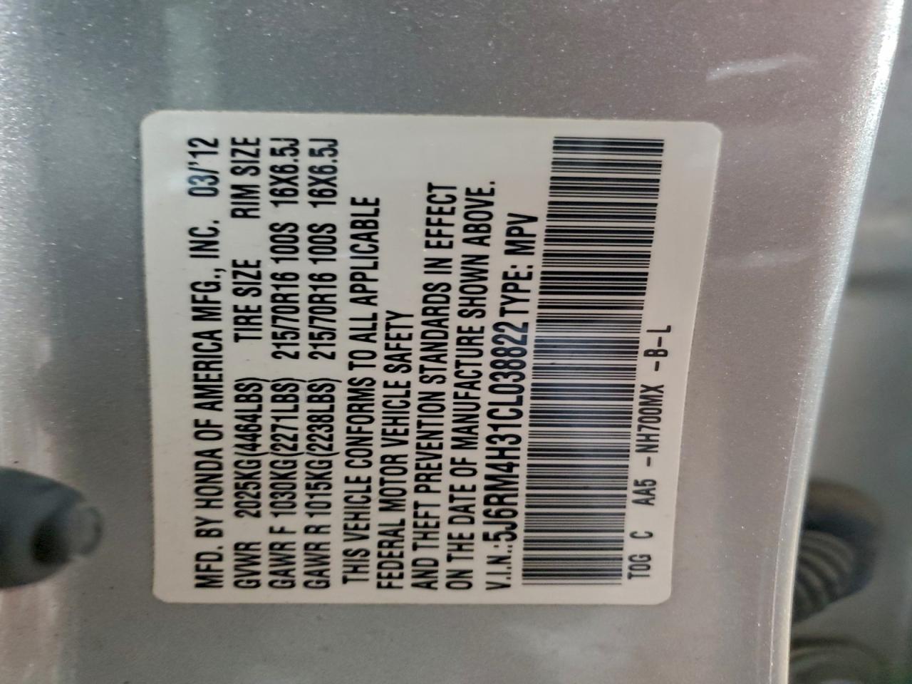 Honda Crv Lx Image 9