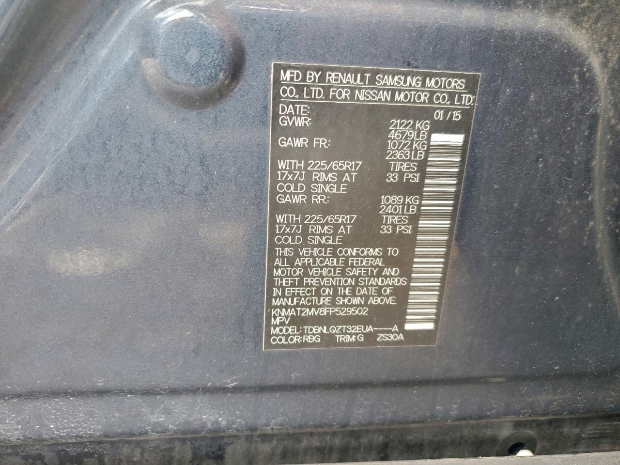 Nissan Rogue S Image 4