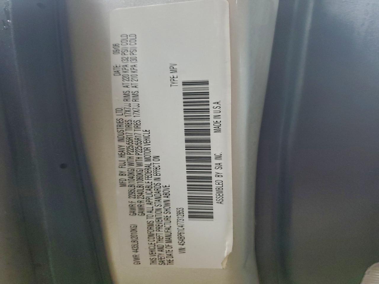 Subaru Outback Outback 2.5i Image 9