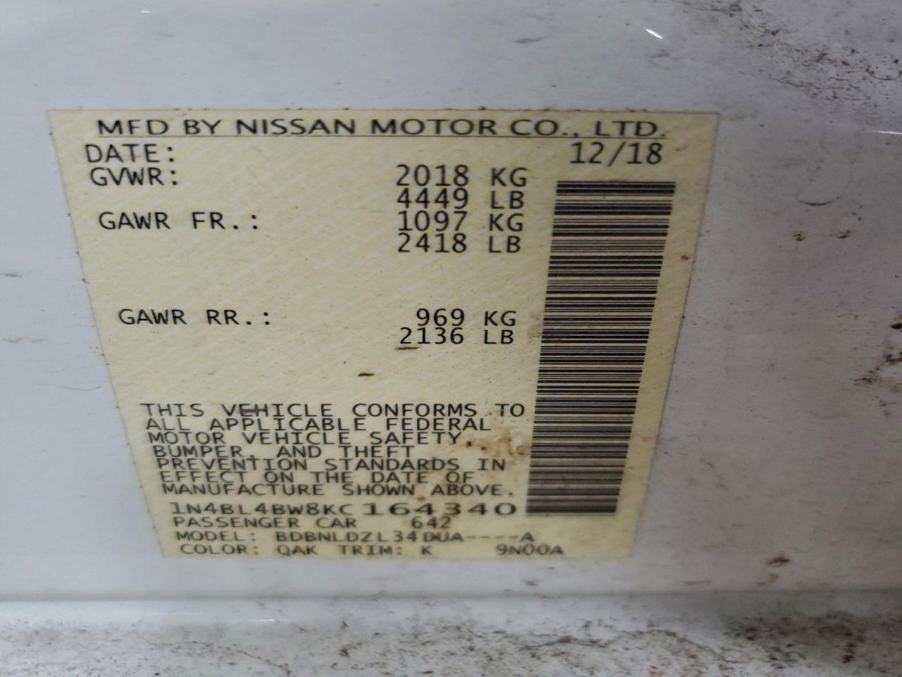 Nissan Altima S Image 10