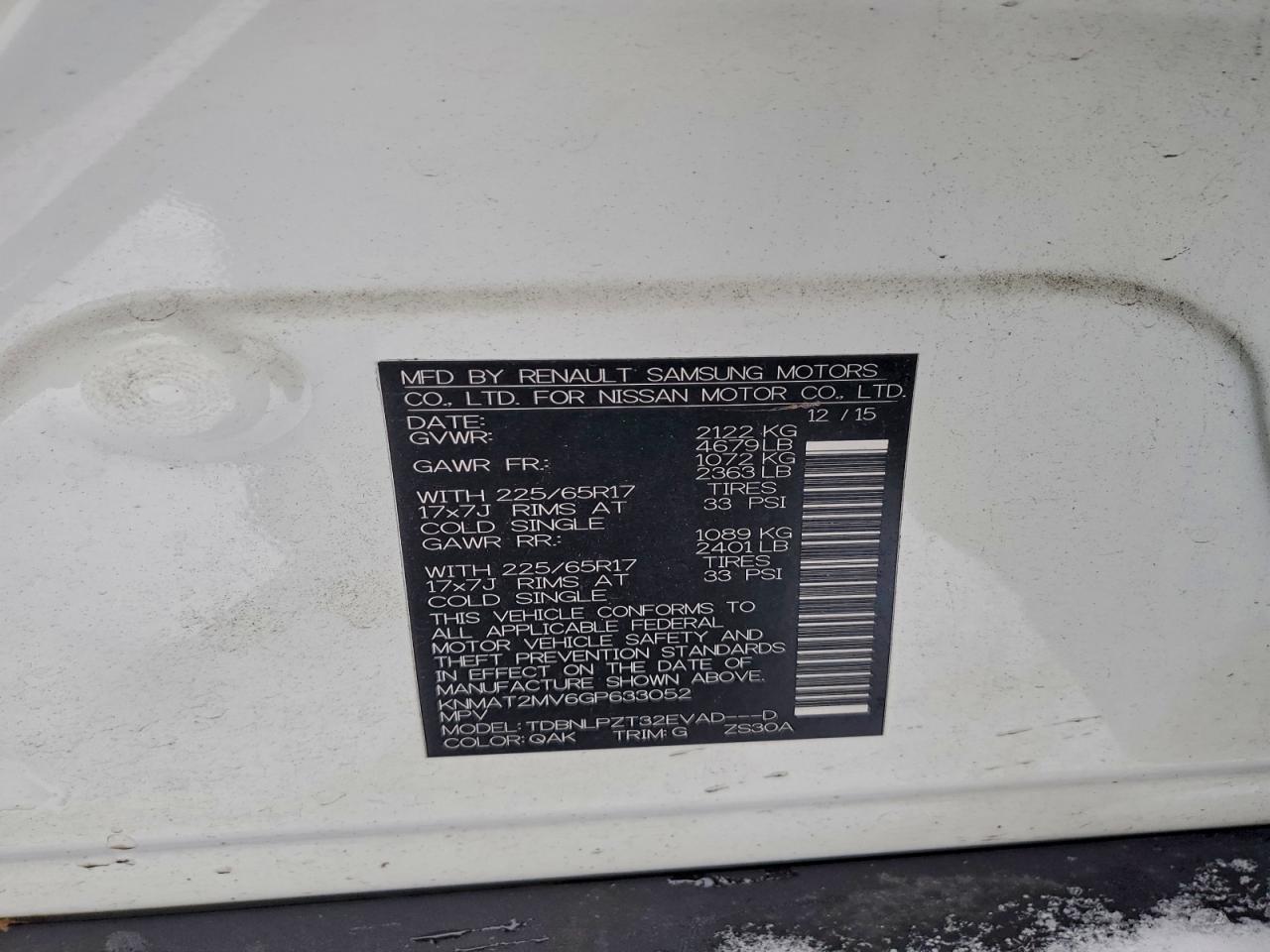 Nissan Rogue S Image 6