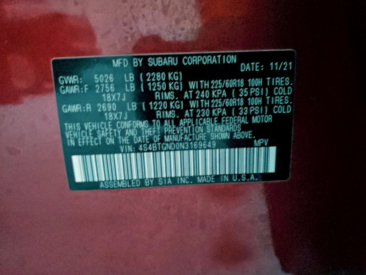 Subaru Outback Limited Xt Image 10