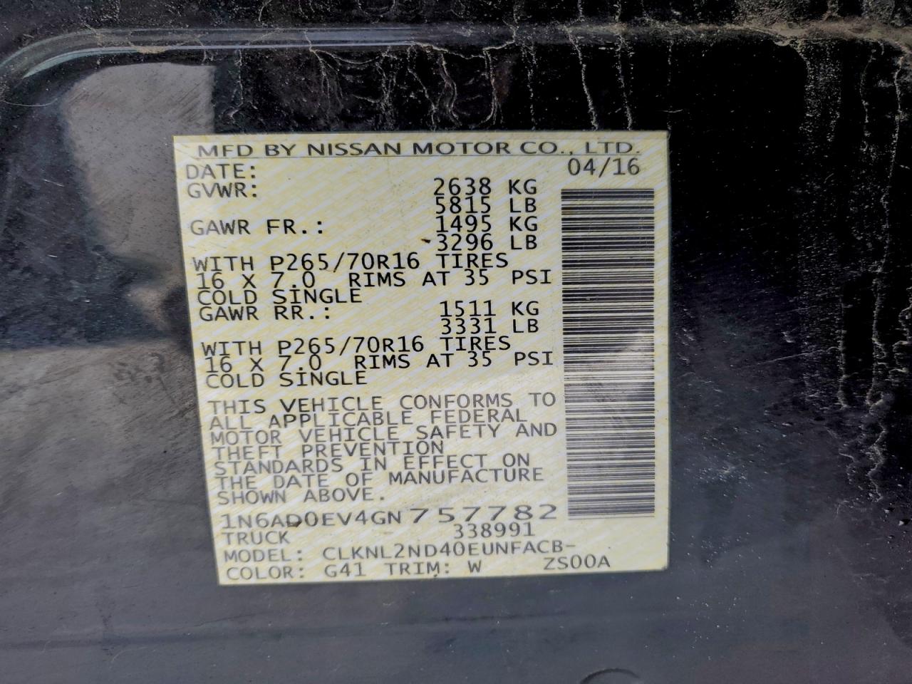 Nissan Frontier S Image 13