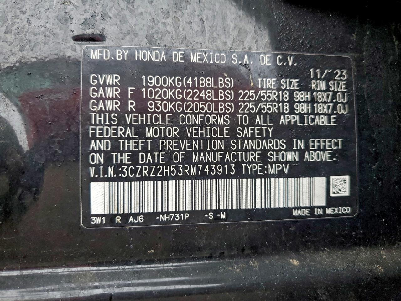 Honda HR-V Sport Image 8