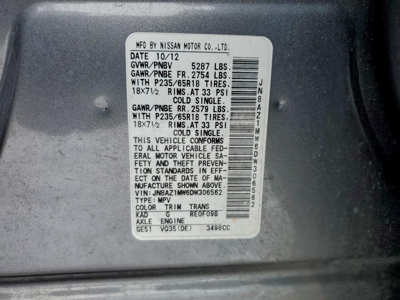 Nissan Murano S Image 8