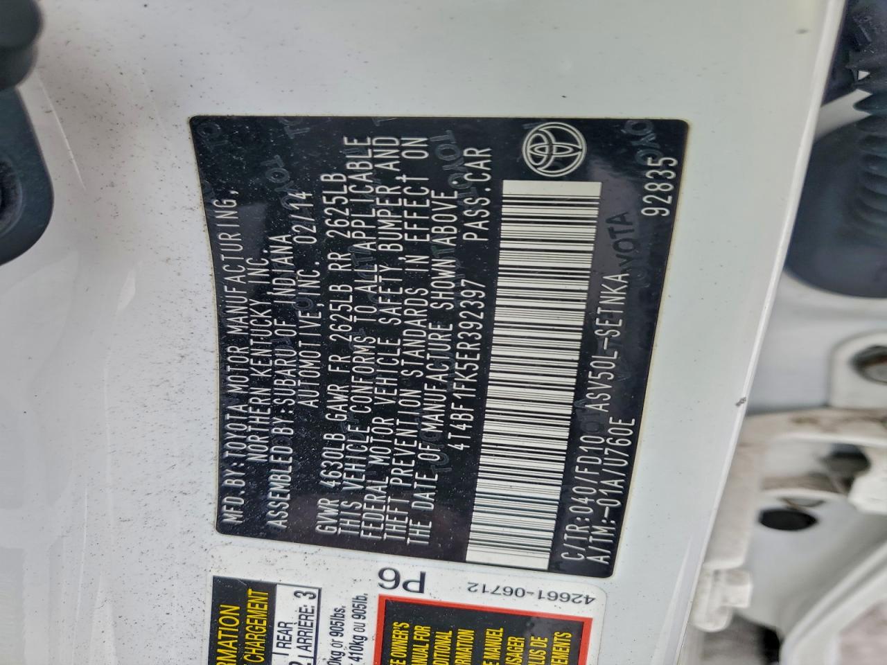 Toyota Camry L Image 7