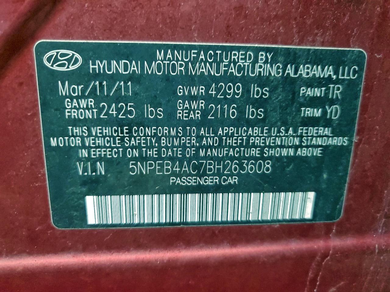 Hyundai SONATA Gls Image 13