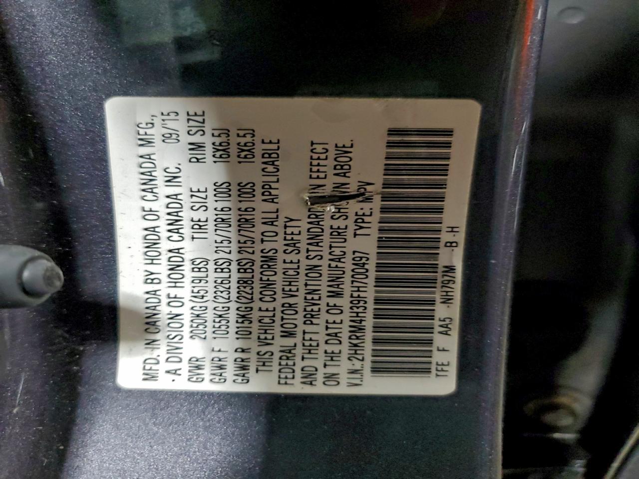 Honda Crv Lx Image 11