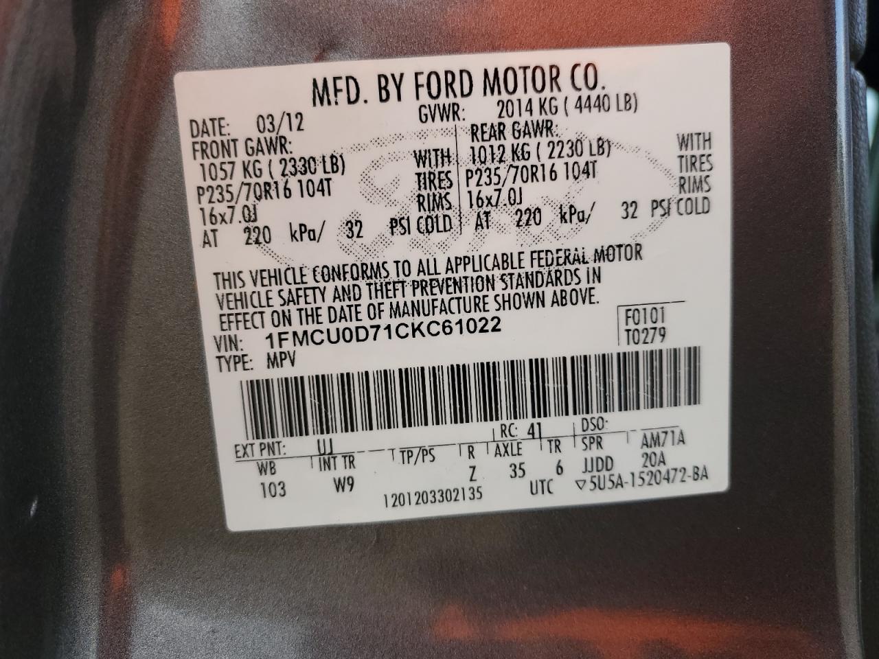 Ford Escape Xlt Image 12