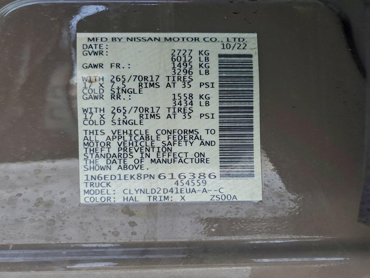 Nissan Frontier S Image 7