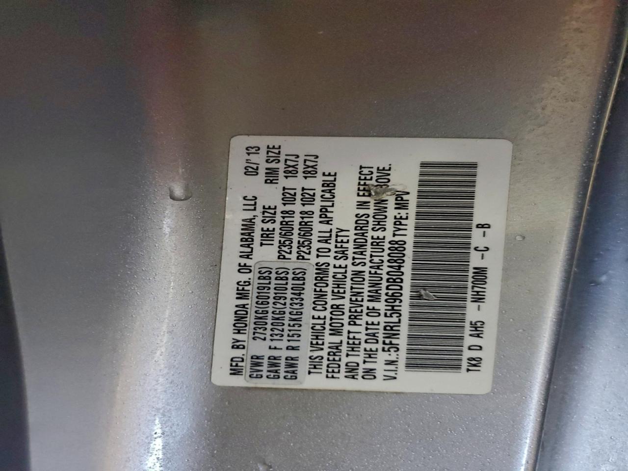 Honda Odyssey Touring Image 12