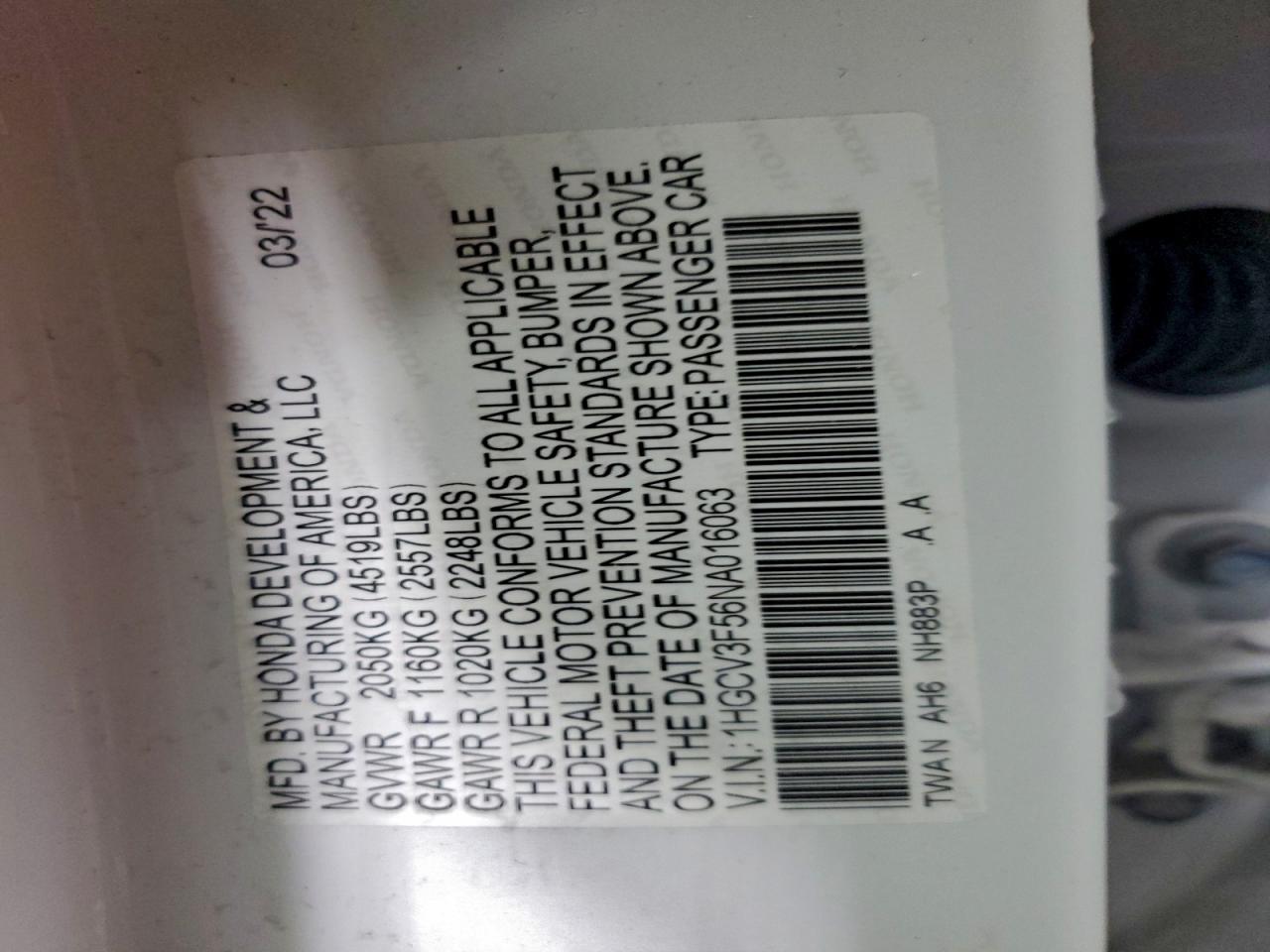 Honda Accord Hybrid Exl Image 6