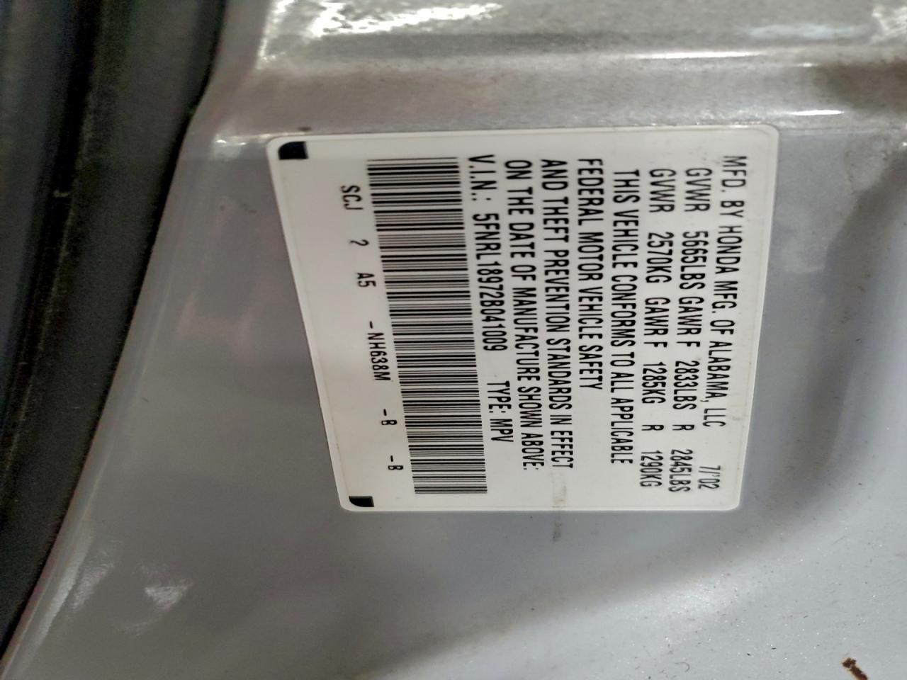 Honda Odyssey Exl Image 5