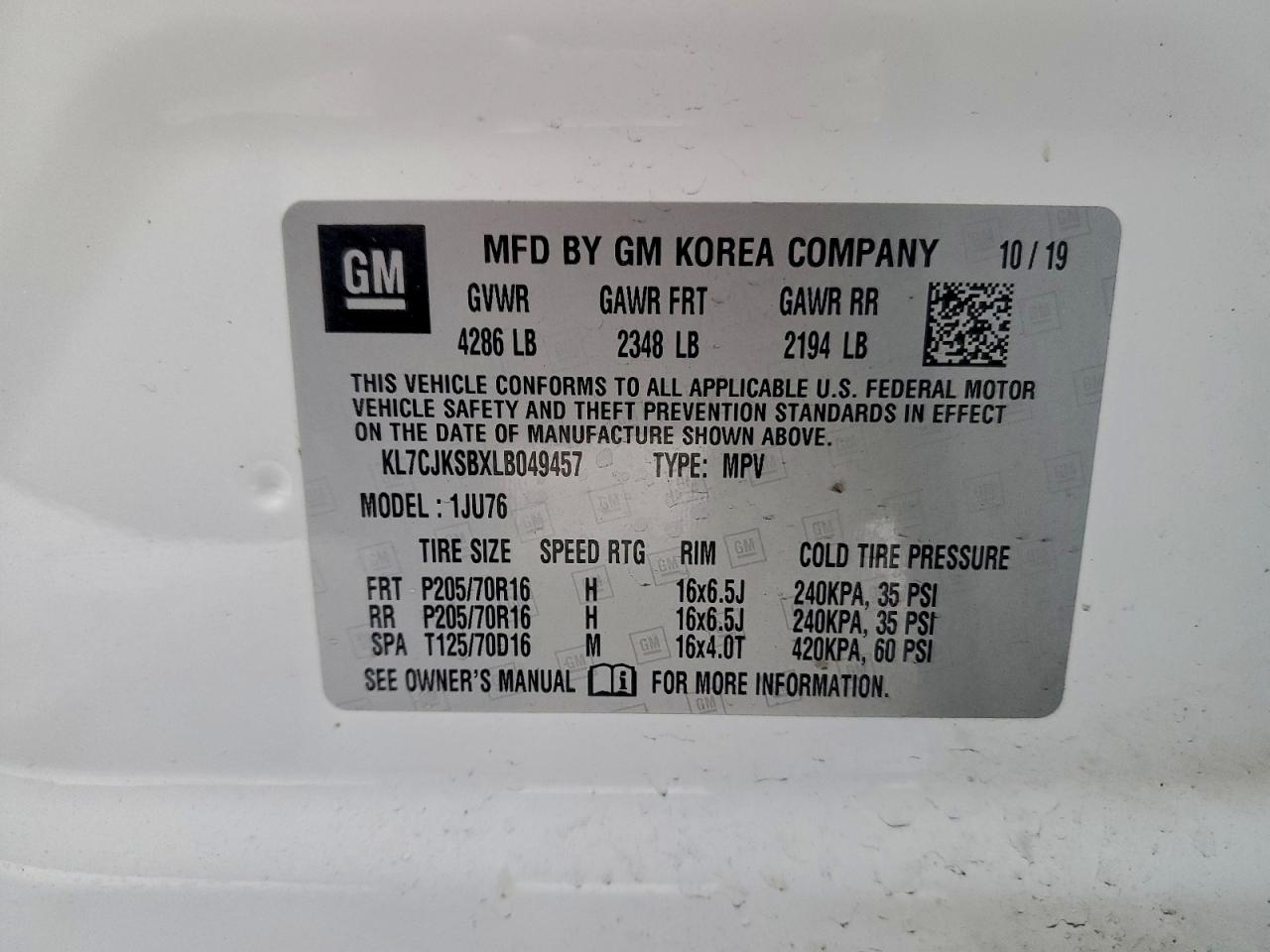 Chevrolet Trax Ls Image 12