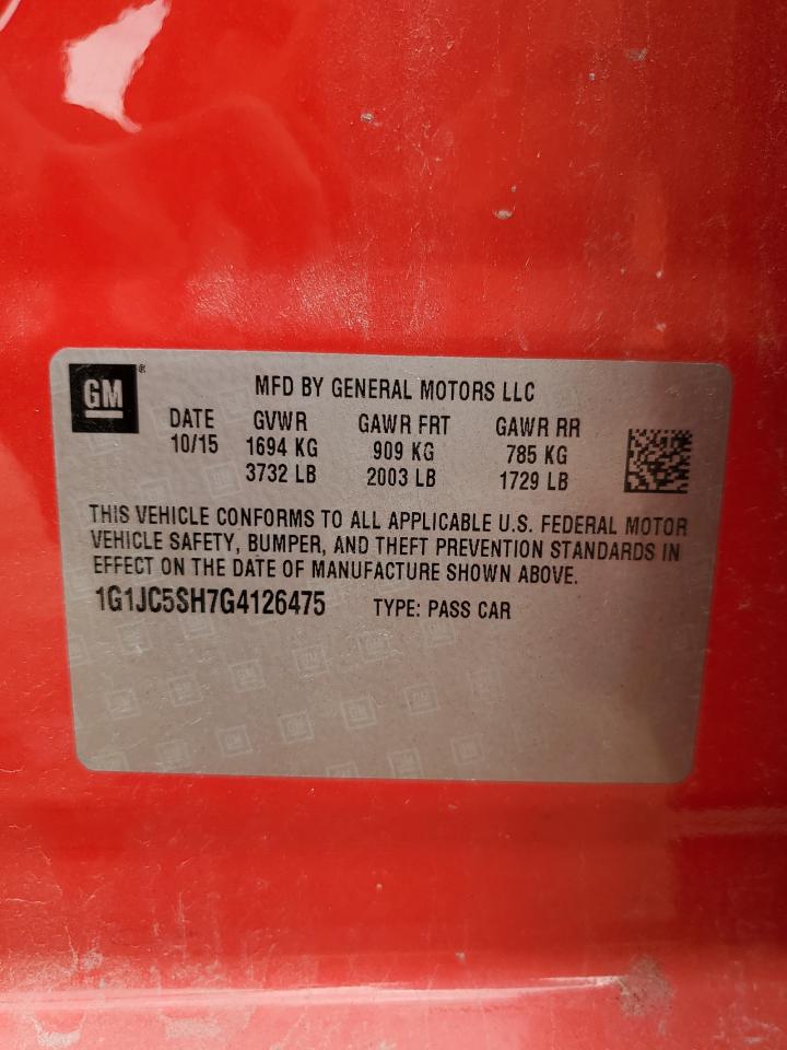 Chevrolet Sonic Lt Image 2