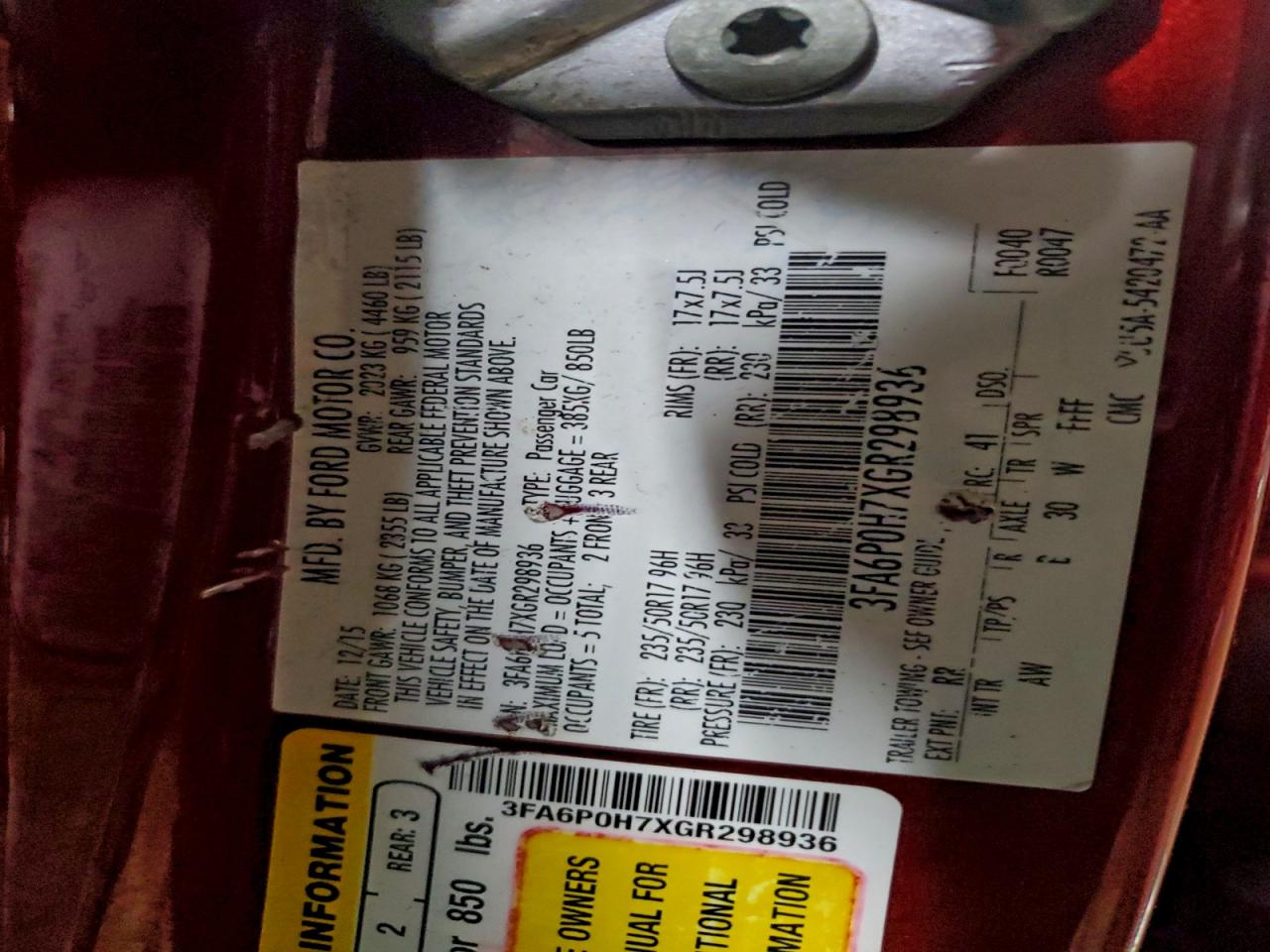 Ford Fusion Se Image 10