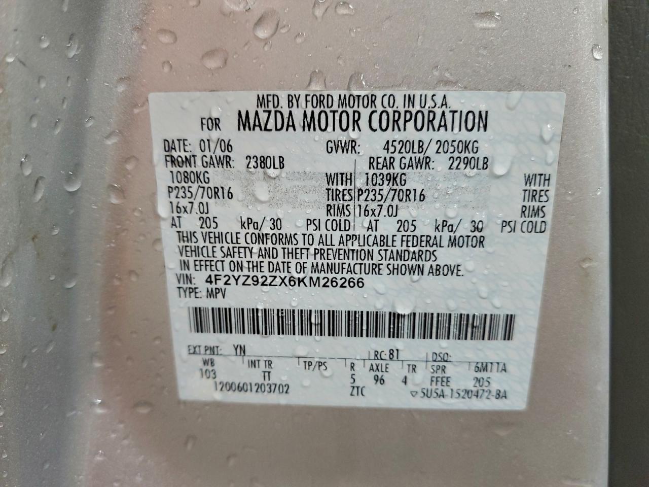 Mazda Tribute I Image 3